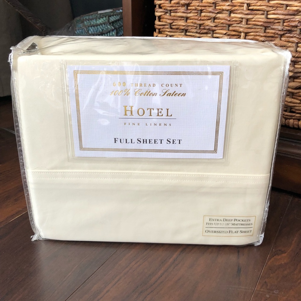 Full sheet set 600 thread count